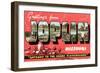 Greetings from Joplin-null-Framed Art Print