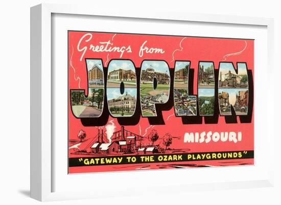 Greetings from Joplin-null-Framed Art Print