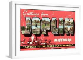 Greetings from Joplin-null-Framed Art Print