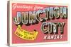 Greetings from Junction City, Kansas-null-Stretched Canvas