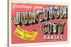 Greetings from Junction City, Kansas-null-Stretched Canvas