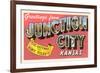 Greetings from Junction City, Kansas-null-Framed Art Print