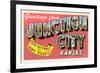 Greetings from Junction City, Kansas-null-Framed Art Print