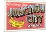 Greetings from Junction City, Kansas-null-Mounted Art Print