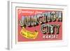 Greetings from Junction City, Kansas-null-Framed Art Print