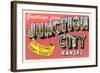 Greetings from Junction City, Kansas-null-Framed Art Print
