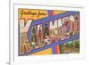 Greetings from Kalamazoo, Michigan-null-Framed Art Print