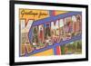 Greetings from Kalamazoo, Michigan-null-Framed Art Print