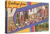 Greetings from Kalamazoo, Michigan-null-Stretched Canvas