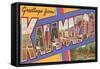 Greetings from Kalamazoo, Michigan-null-Framed Stretched Canvas