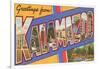 Greetings from Kalamazoo, Michigan-null-Framed Art Print