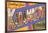 Greetings from Kalamazoo, Michigan-null-Framed Art Print