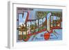 Greetings from Kansas City, Missouri, Heart of America-null-Framed Giclee Print