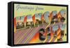 Greetings from Kansas City, Missouri-null-Framed Stretched Canvas