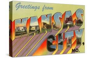 Greetings from Kansas City, Missouri-null-Stretched Canvas