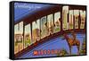 Greetings from Kansas City, Missouri-null-Framed Stretched Canvas