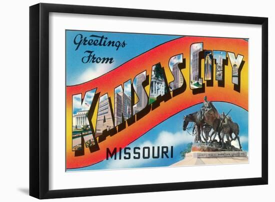 Greetings from Kansas City-null-Framed Art Print