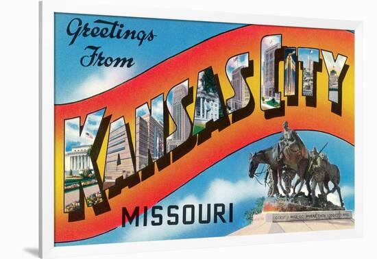 Greetings from Kansas City-null-Framed Art Print