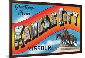 Greetings from Kansas City-null-Framed Art Print