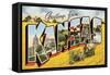 Greetings from Kansas-null-Framed Stretched Canvas