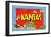 Greetings from Kansas-null-Framed Art Print