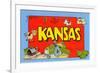 Greetings from Kansas-null-Framed Art Print