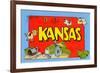 Greetings from Kansas-null-Framed Art Print