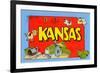 Greetings from Kansas-null-Framed Art Print