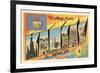 Greetings from Kansas-null-Framed Premium Giclee Print