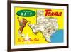 Greetings from Katy, Texas-null-Framed Premium Giclee Print