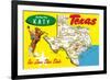 Greetings from Katy, Texas-null-Framed Premium Giclee Print