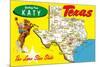 Greetings from Katy, Texas-null-Mounted Premium Giclee Print