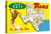 Greetings from Katy, Texas-null-Stretched Canvas