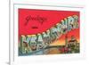 Greetings from Keansburg, New Jersey-null-Framed Premium Giclee Print