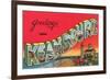 Greetings from Keansburg, New Jersey-null-Framed Premium Giclee Print