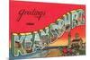 Greetings from Keansburg, New Jersey-null-Mounted Premium Giclee Print