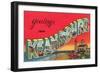 Greetings from Keansburg, New Jersey-null-Framed Art Print