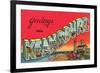 Greetings from Keansburg, New Jersey-null-Framed Art Print