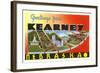 Greetings from Kearney, Nebraska-null-Framed Art Print