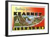 Greetings from Kearney, Nebraska-null-Framed Art Print