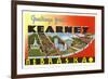 Greetings from Kearney, Nebraska-null-Framed Art Print