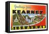 Greetings from Kearney, Nebraska-null-Framed Stretched Canvas