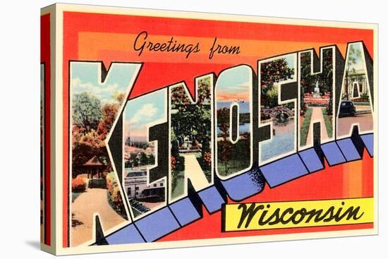 Greetings from Kenosha, Wisconsin-null-Stretched Canvas