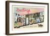 Greetings from Kentucky, the Blue Grass State-null-Framed Giclee Print