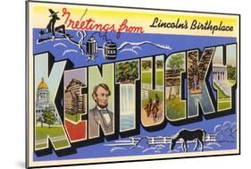 Greetings from Kentucky-null-Mounted Art Print