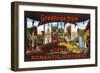 Greetings from Kentucky-null-Framed Art Print