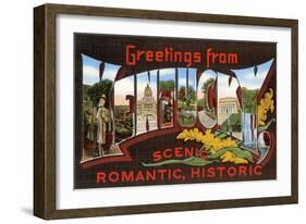 Greetings from Kentucky-null-Framed Art Print