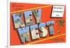 Greetings from Key West, Florida, the Nation's Southernmost City-null-Framed Giclee Print