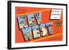 Greetings from Key West, Florida, the Nation's Southernmost City-null-Framed Giclee Print