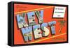 Greetings from Key West, Florida, the Nation's Southernmost City-null-Framed Stretched Canvas